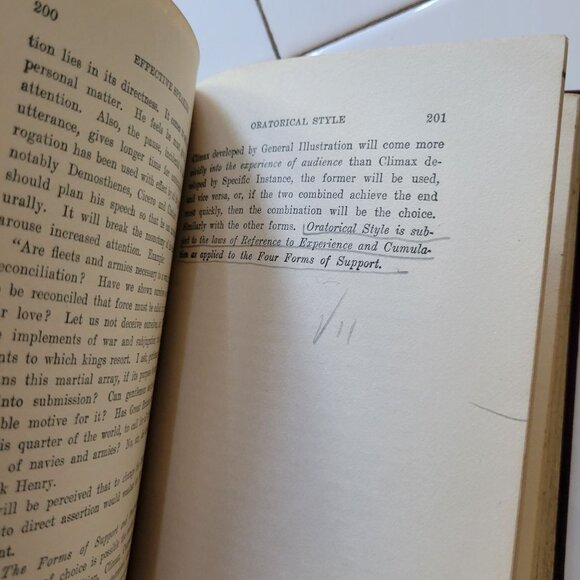 Effective Speaking By Arthur Edward Phillips Hardcover Book 1925 Vintage Decor - Picture 11 of 13